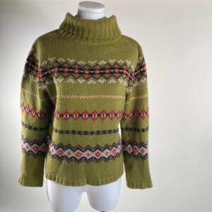 Vintage green cotttagecore sweater